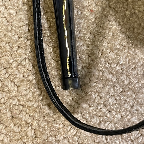 Black Patent Strappy Point Toe Heels - Picture 4 of 6